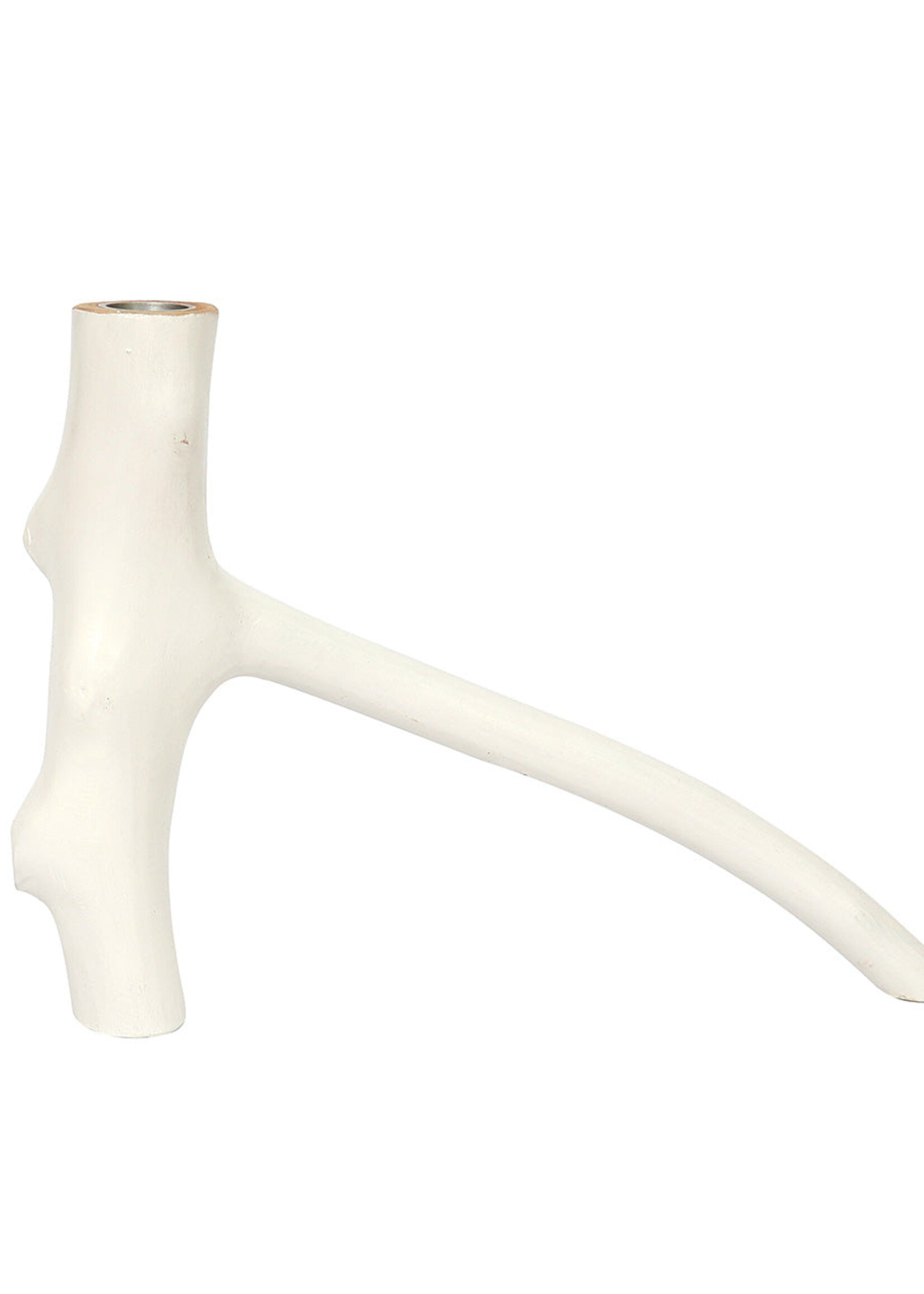 Bazar Bizar Antwerp The Triple Twig Candle Holder - White