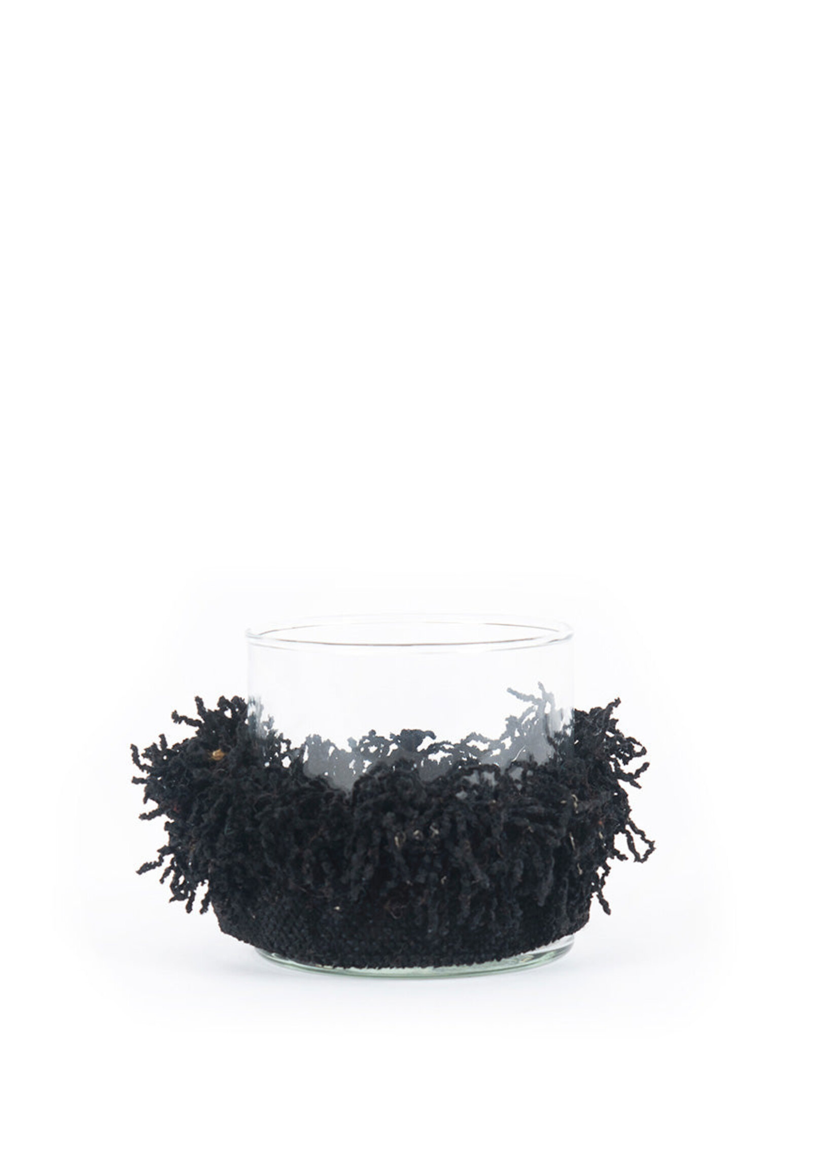 Bazar Bizar Antwerp The Oh My Gee Candle Holder - Black Velvet - S
