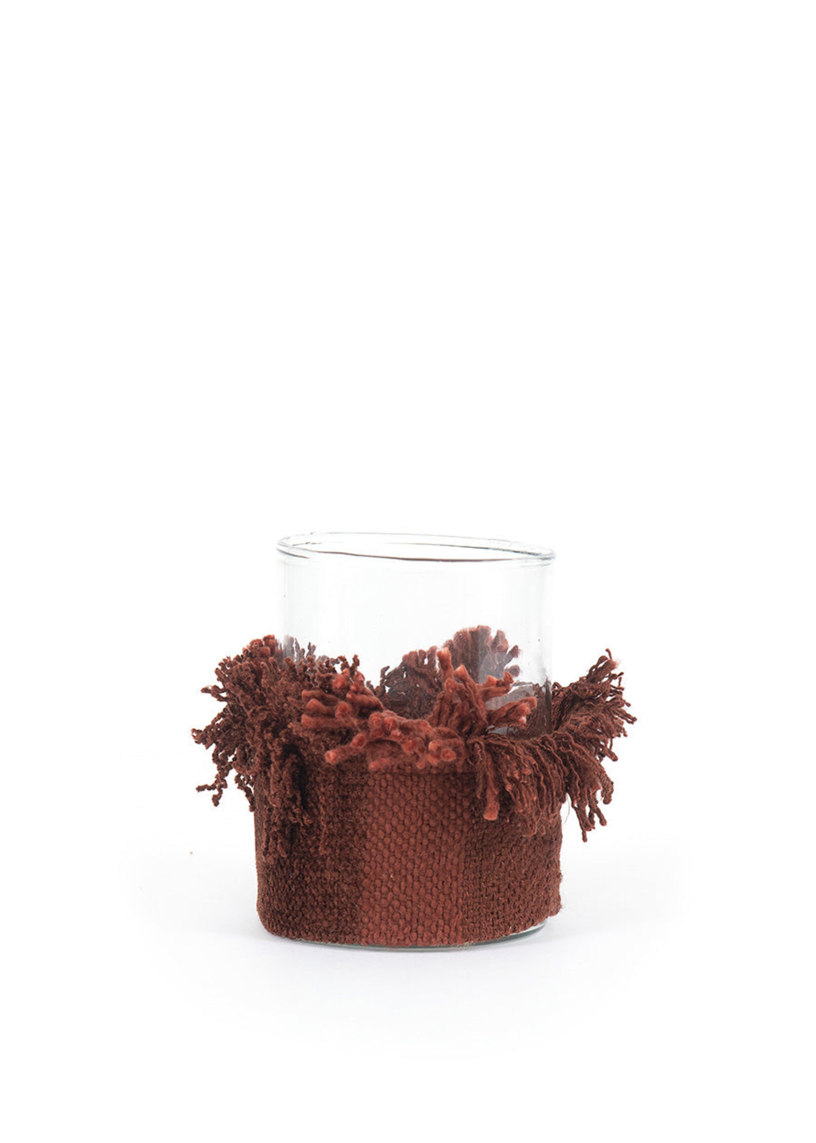 Bazar Bizar Antwerp The Oh My Gee Candle Holder - Burgundy Velvet - M