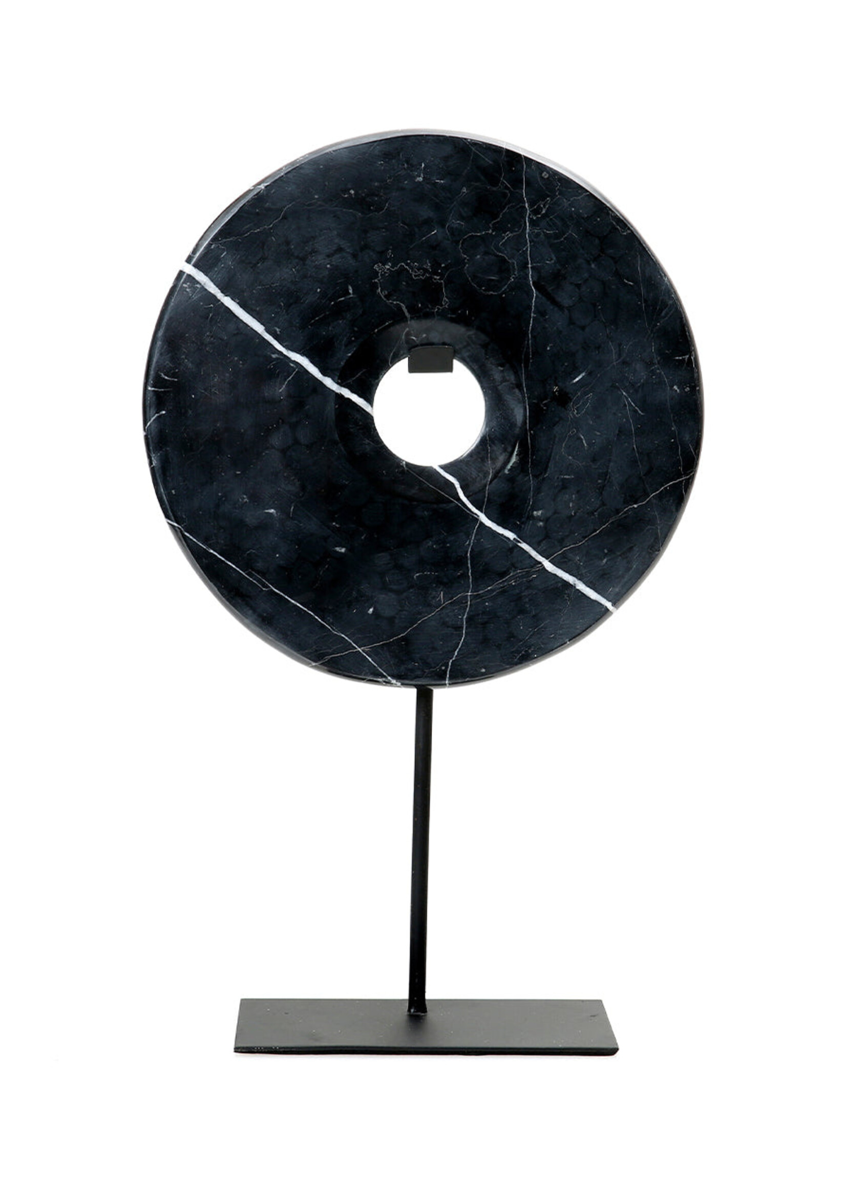 Bazar Bizar Antwerp The Marble Disc on Stand - Black - L