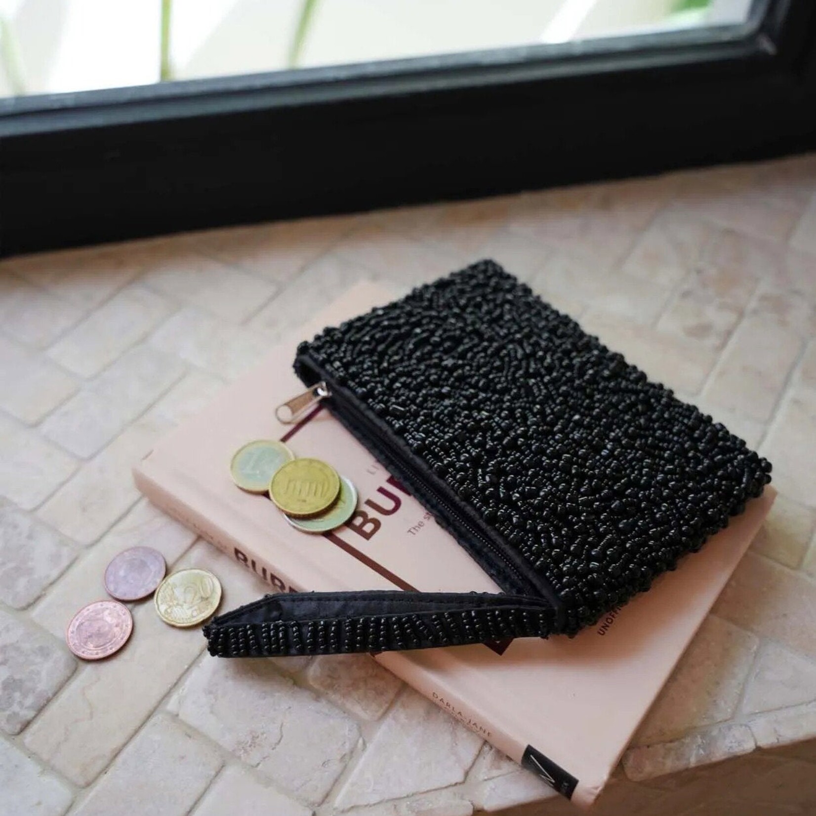 Bazar Bizar Antwerp The Black Beaded Wallet