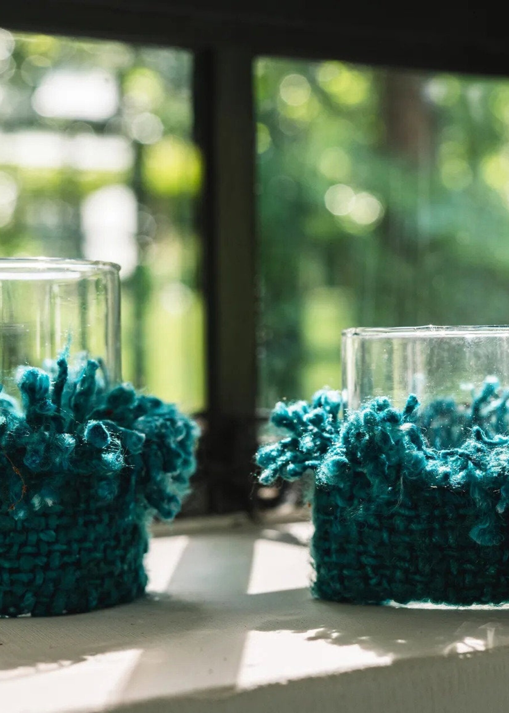Bazar Bizar Antwerp The Oh My Gee Candle Holder - Aqua - S