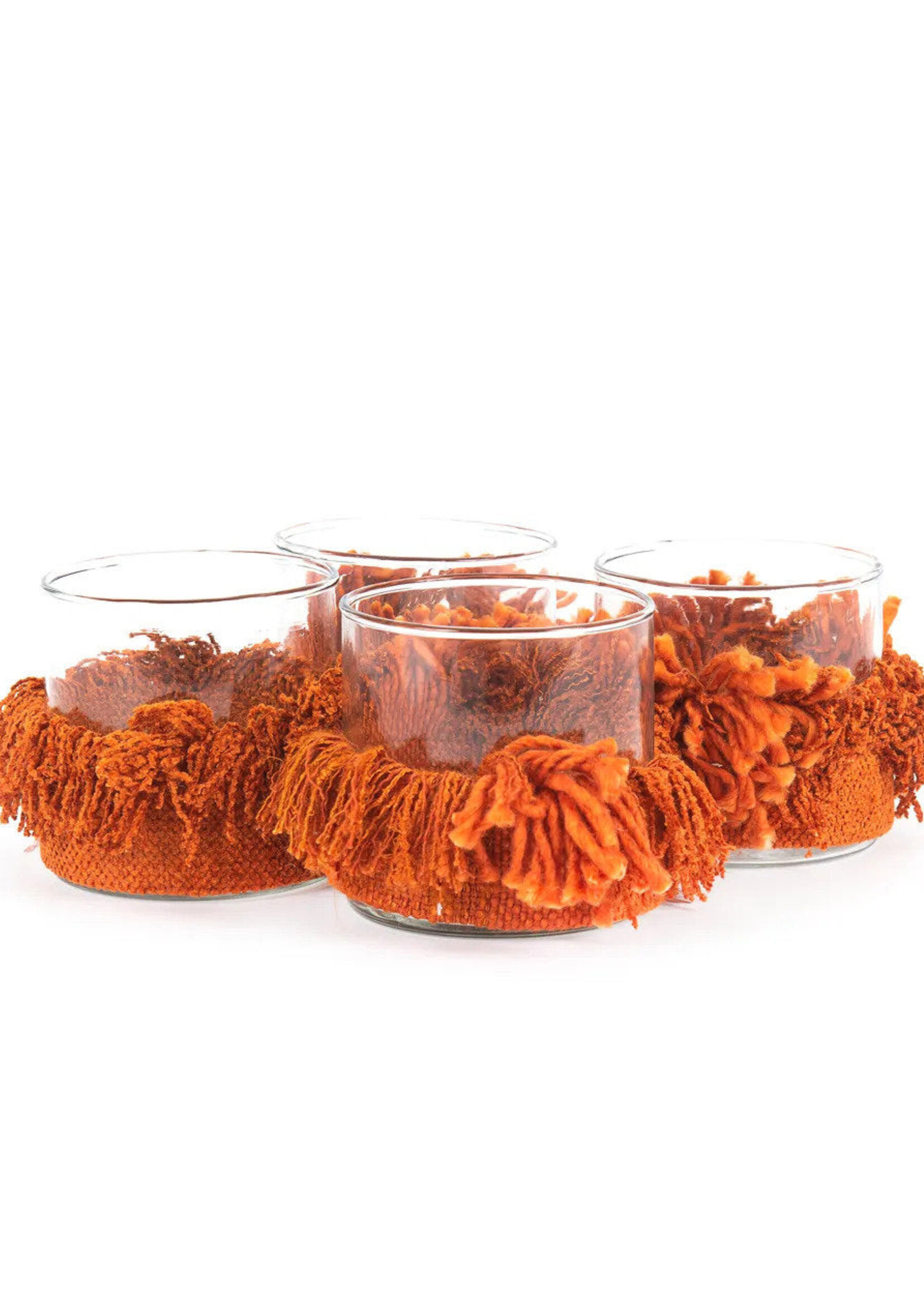 Bazar Bizar Antwerp The Oh My Gee Candle Holder - Rust Velvet - S