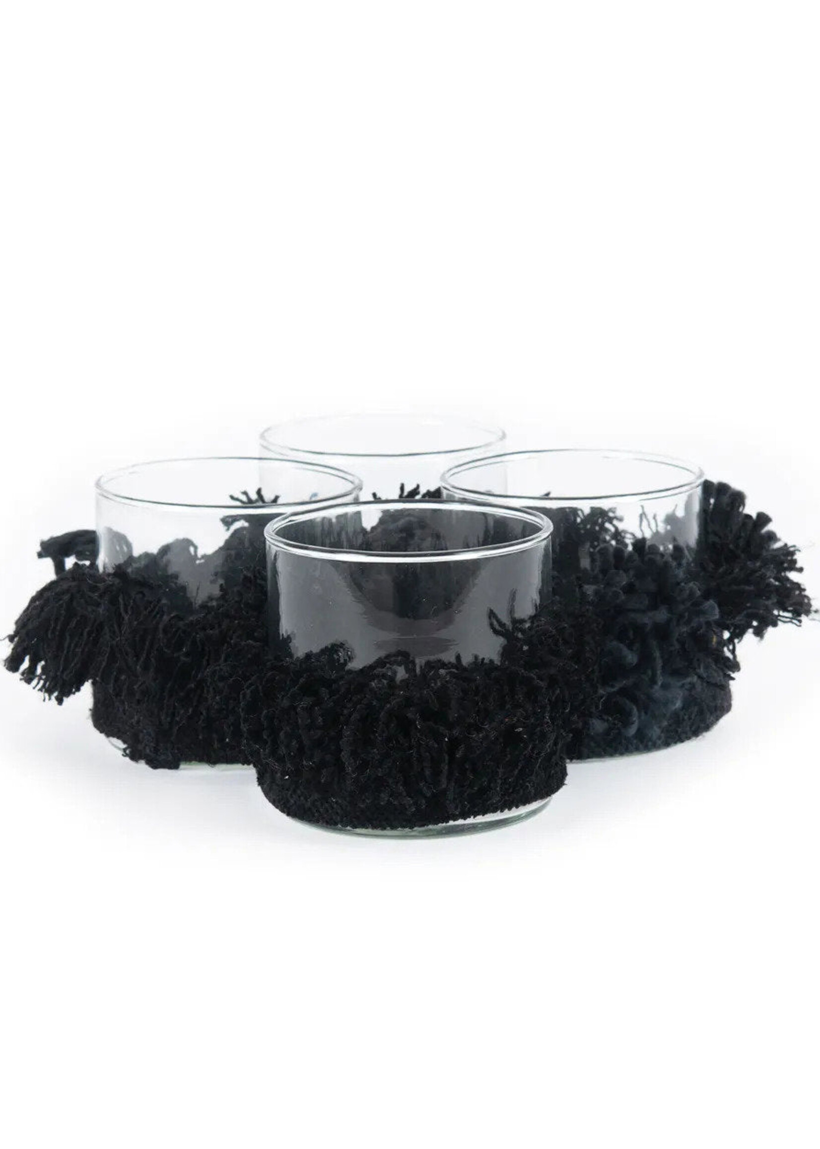 Bazar Bizar Antwerp The Oh My Gee Candle Holder - Black Velvet - S