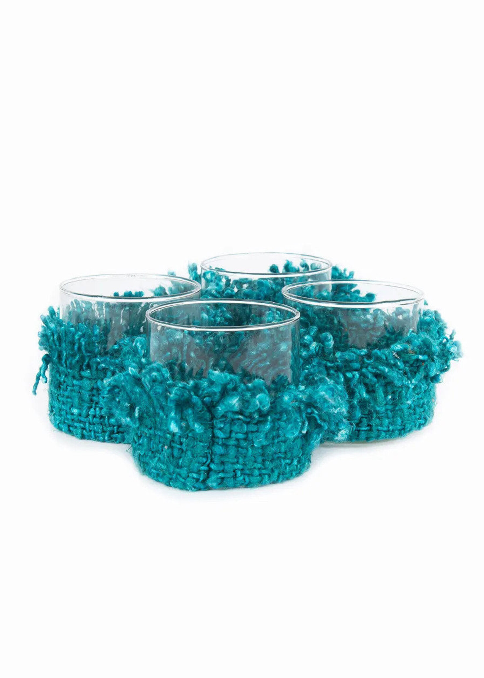 Bazar Bizar Antwerp The Oh My Gee Candle Holder - Aqua - S
