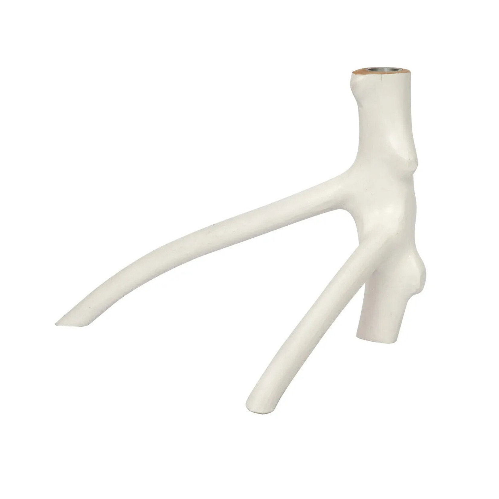 Bazar Bizar Antwerp The Triple Twig Candle Holder - White