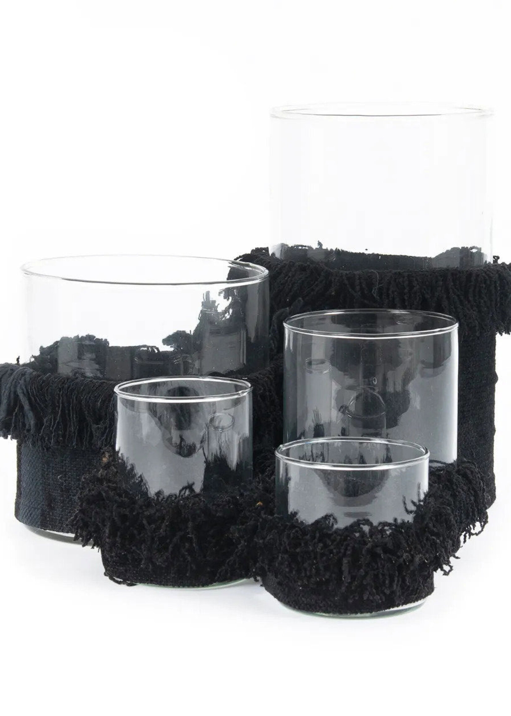 Bazar Bizar Antwerp The Oh My Gee Candle Holder - Black Velvet - S