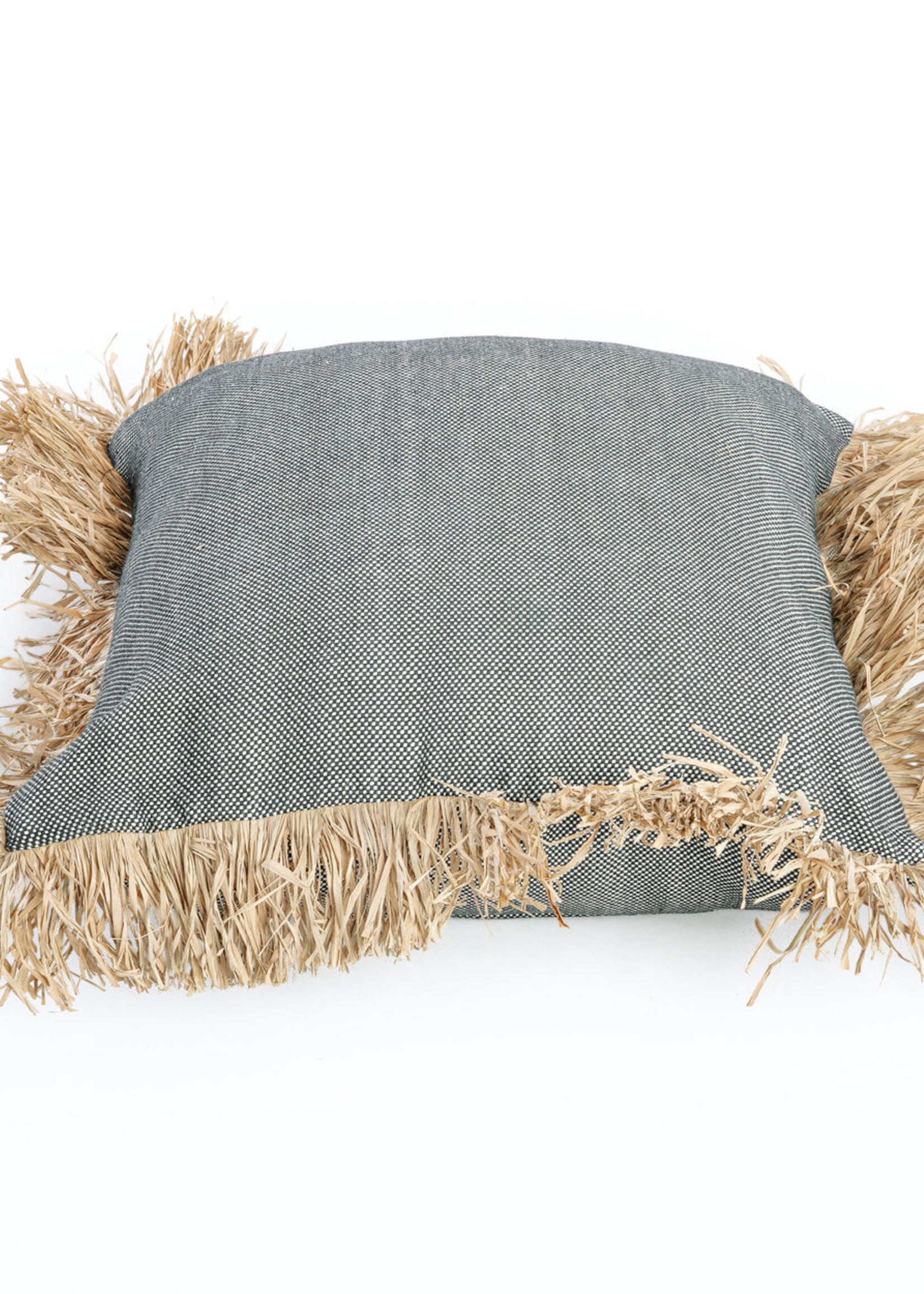 Bazar Bizar Antwerp The Cotton Bonita Cushion Cover - Natural Black - 60x60