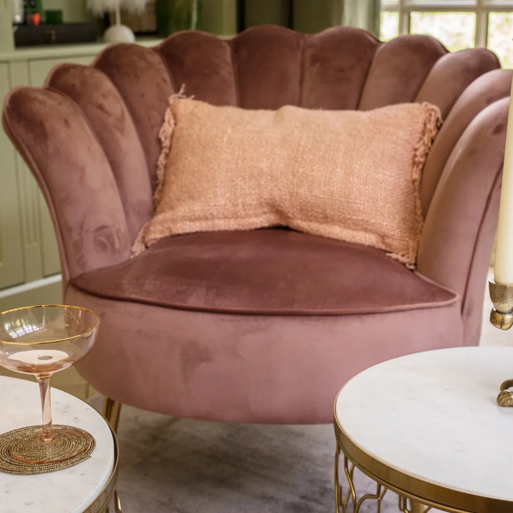 Bazar Bizar Antwerp The Oh My Gee Cushion Cover - Salmon Pink - 30x50