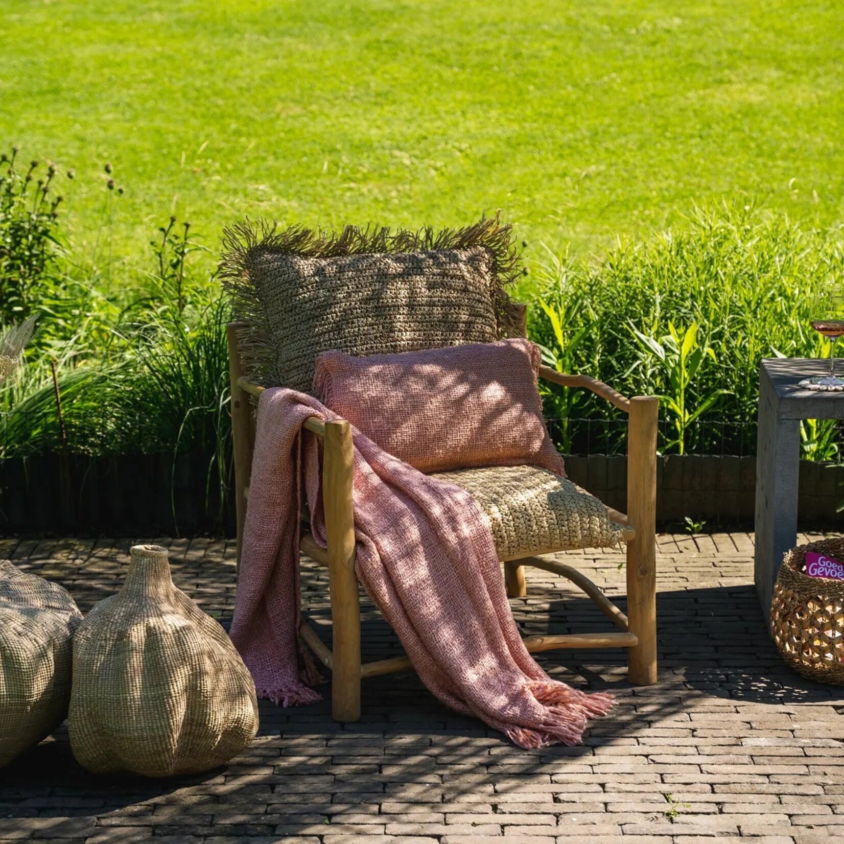 Bazar Bizar Antwerp The Oh My Gee Cushion Cover - Salmon Pink - 30x50