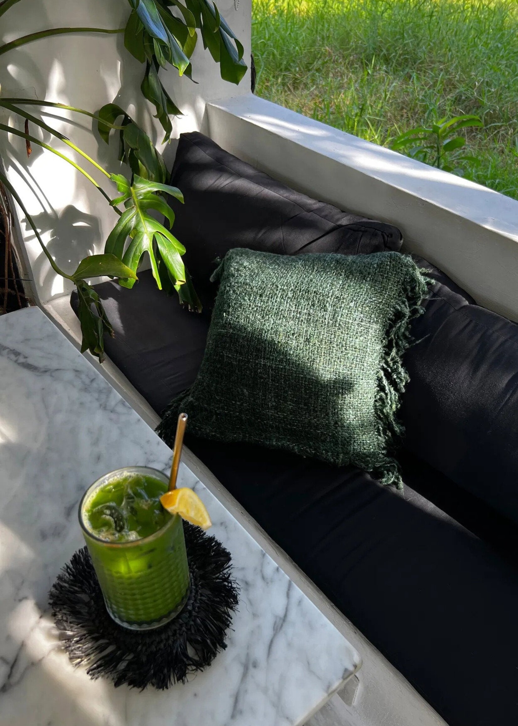 Bazar Bizar Antwerp The Oh My Gee Cushion Cover - Forest Green - 60x60