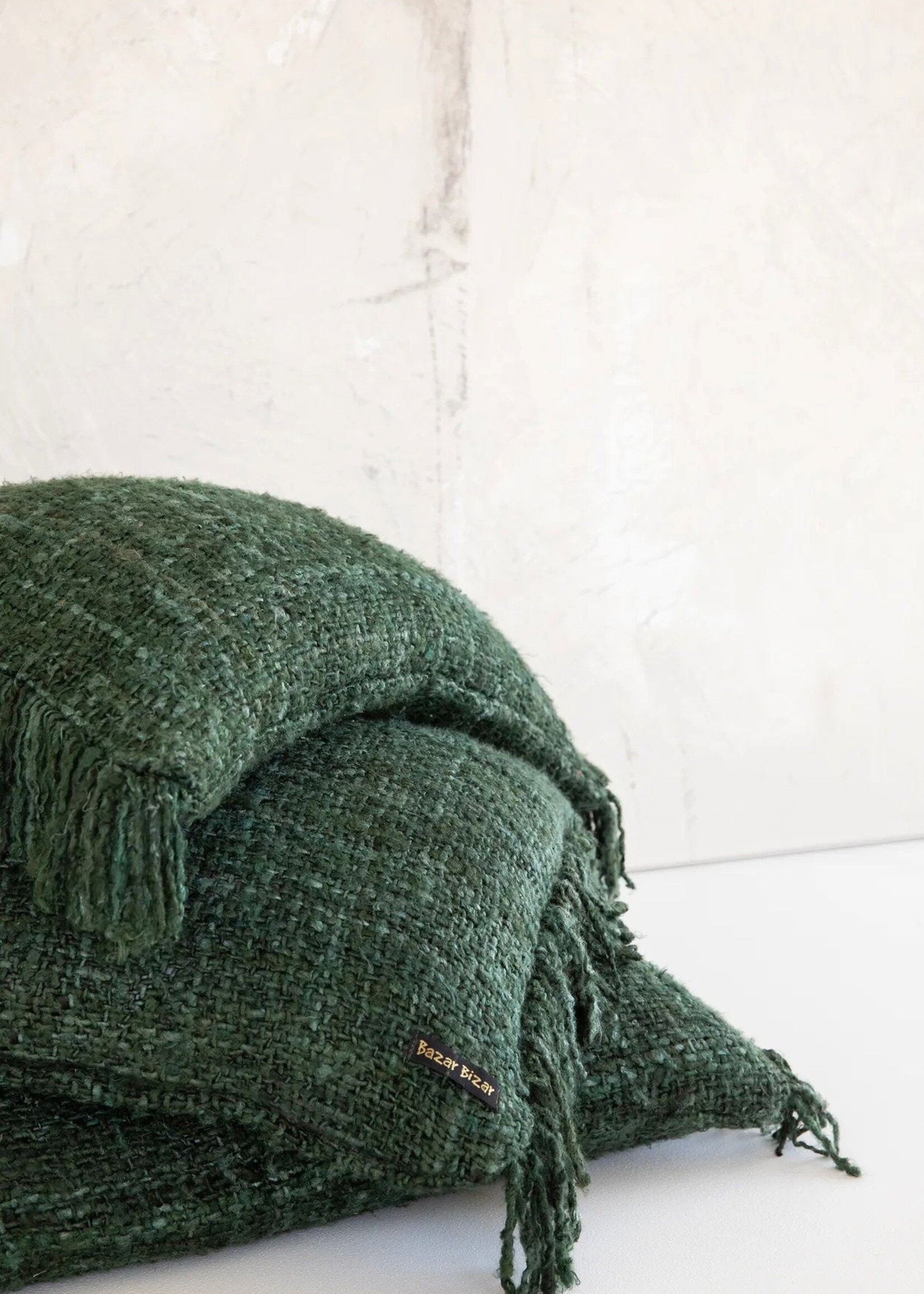 Bazar Bizar Antwerp The Oh My Gee Cushion Cover - Forest Green - 60x60
