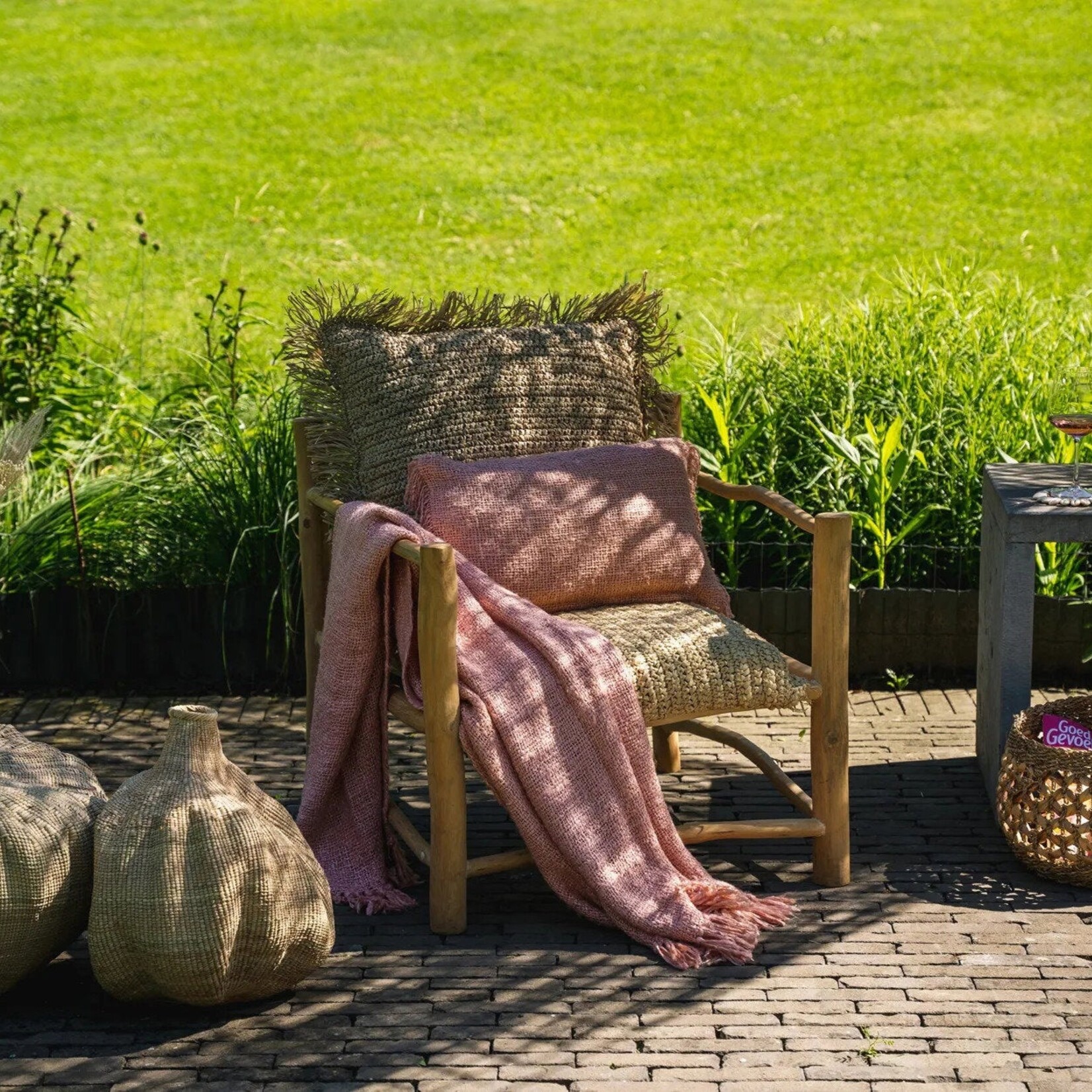 Bazar Bizar Antwerp The s'il vous Plaid - Salmon Pink