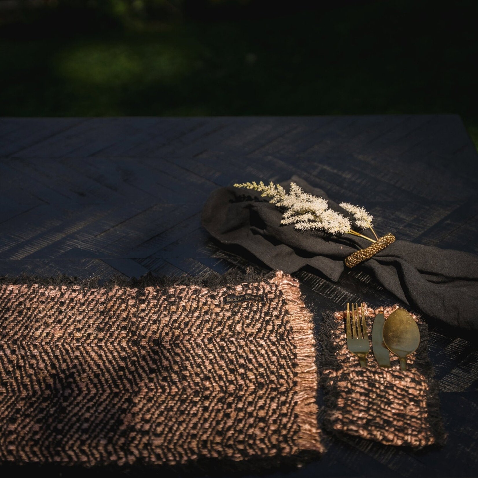 Bazar Bizar Antwerp The Oh My Gee Placemat - Black Copper