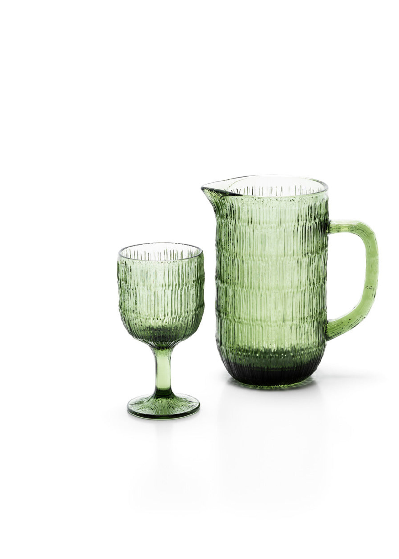 Bazar Bizar Antwerp The Moss Ripple Pitcher - Green