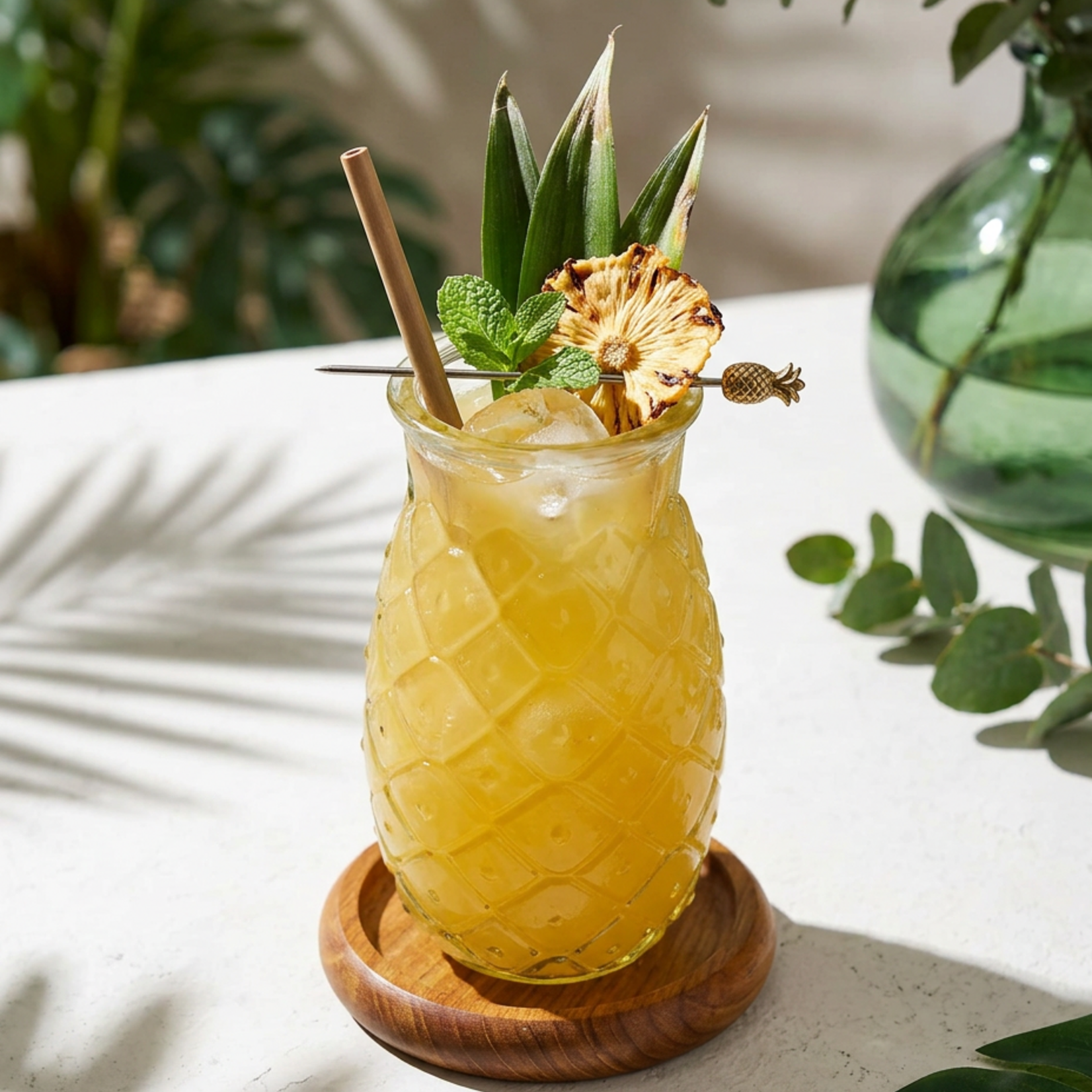 Bazar Bizar Antwerp The Pineapple Glass - Blue - M
