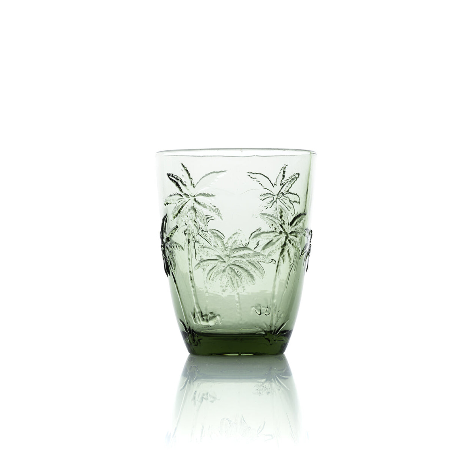 Bazar Bizar Antwerp The Palm Breeze Water Glass - Green