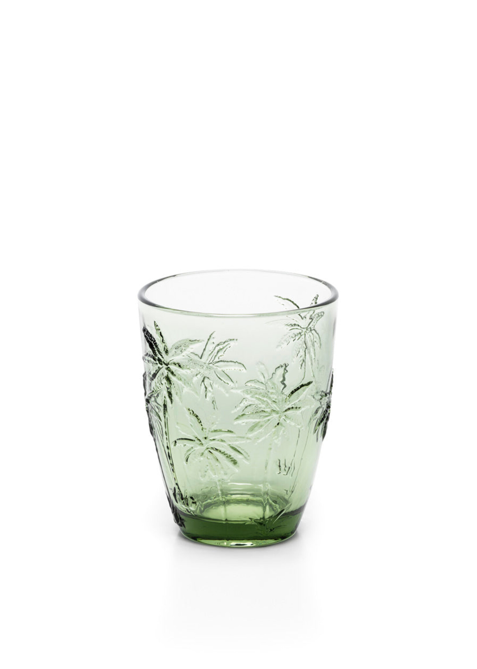 Bazar Bizar Antwerp The Palm Breeze Water Glass - Green