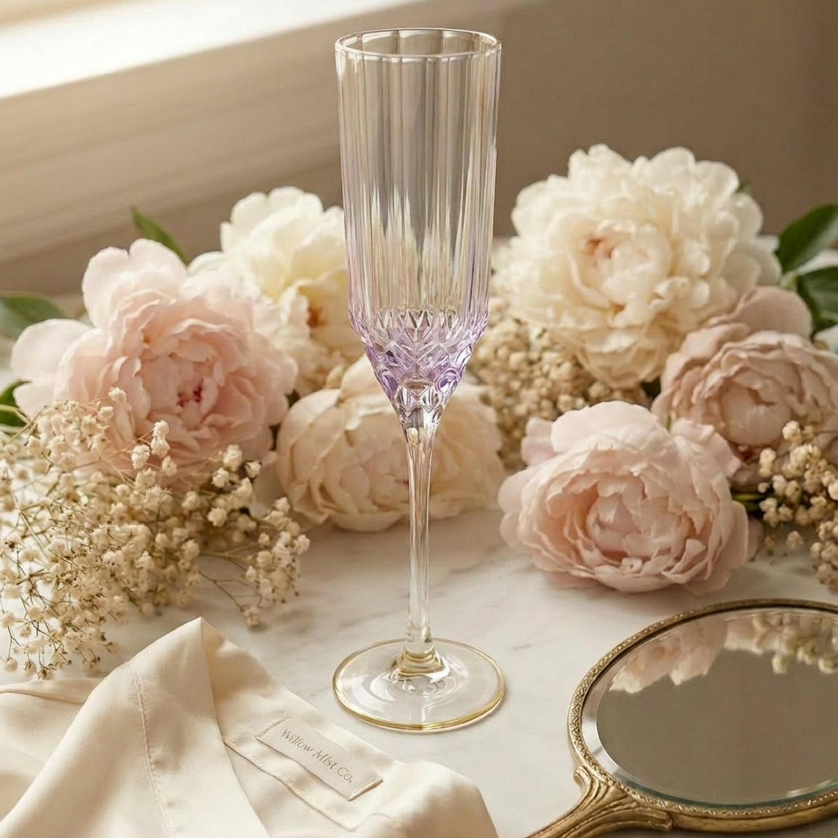 Bazar Bizar Antwerp The Pink Blush Champagne Flute - Pink