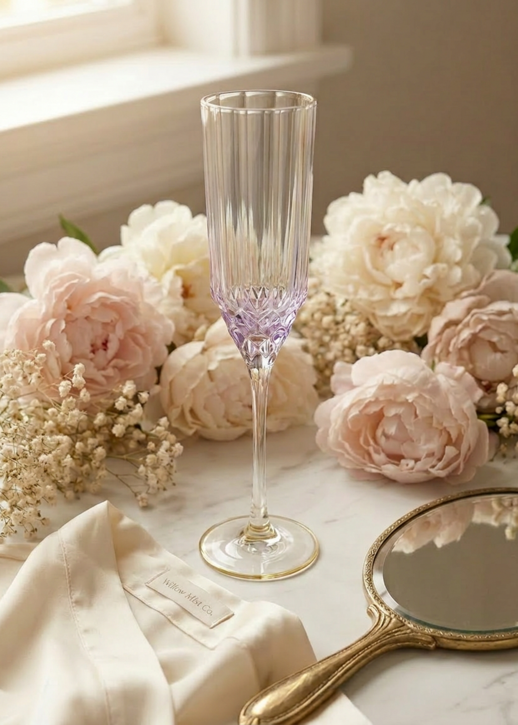 Bazar Bizar Antwerp The Pink Blush Champagne Flute - Pink