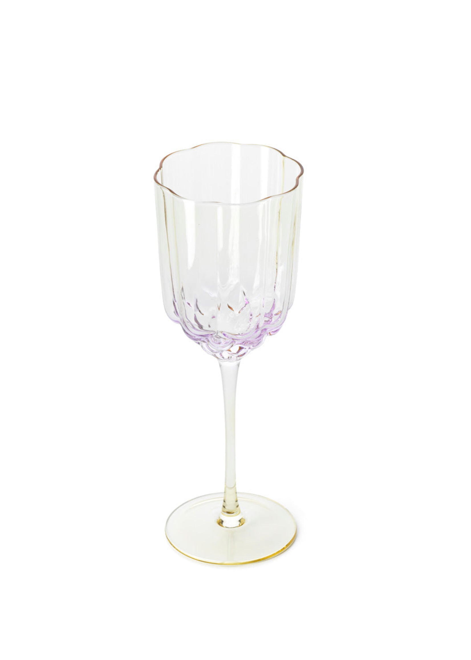 Bazar Bizar Antwerp The Pink Blush Wine Glass - Pink