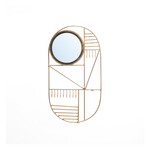 Bazar Bizar Antwerp The Do I Look Pretty Wall Hanger - Brass