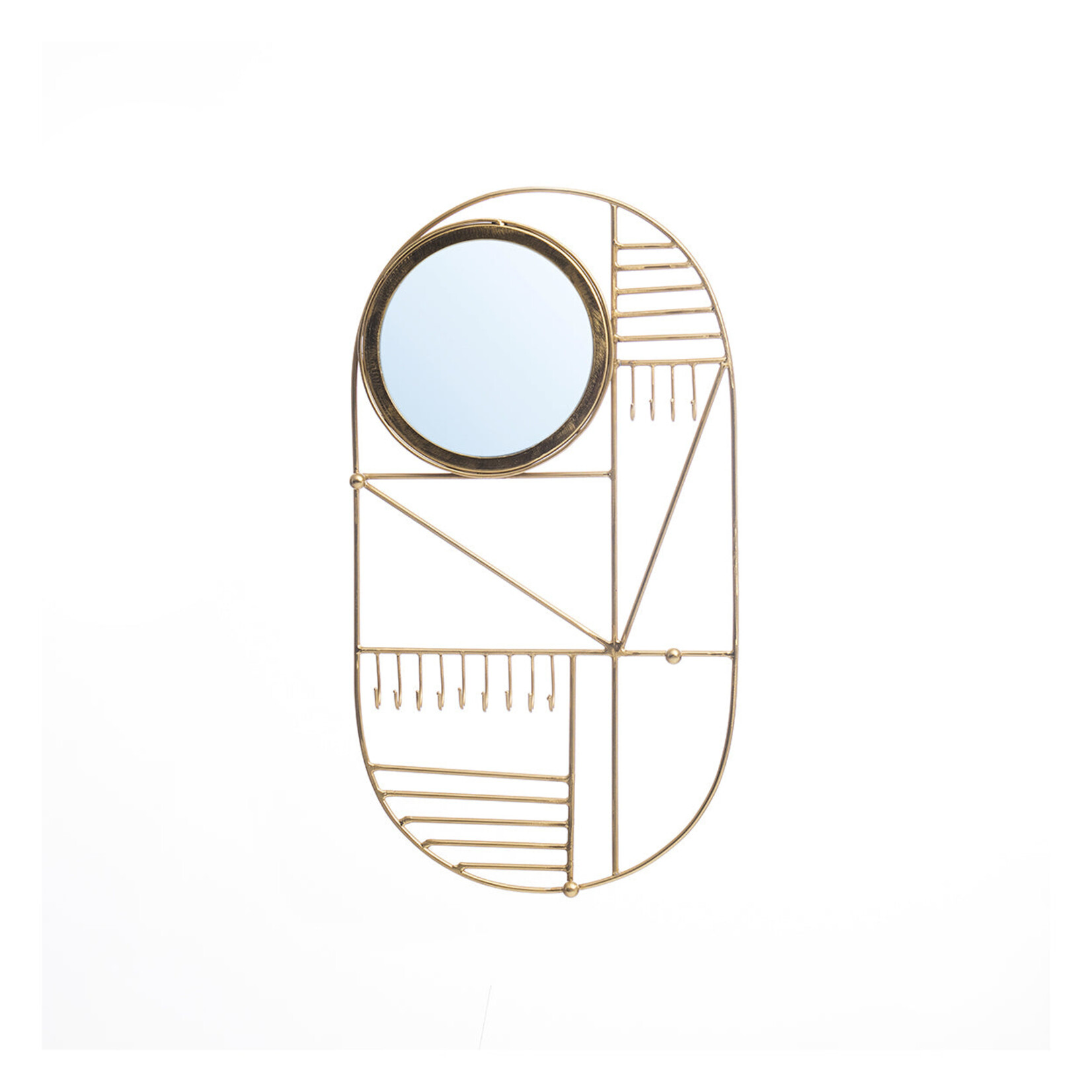 Bazar Bizar Antwerp The Do I Look Pretty Wall Hanger - Brass