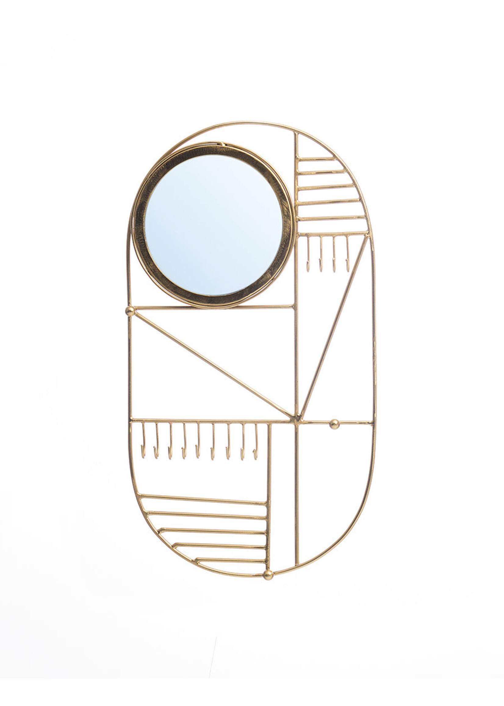 Bazar Bizar Antwerp The Do I Look Pretty Wall Hanger - Brass