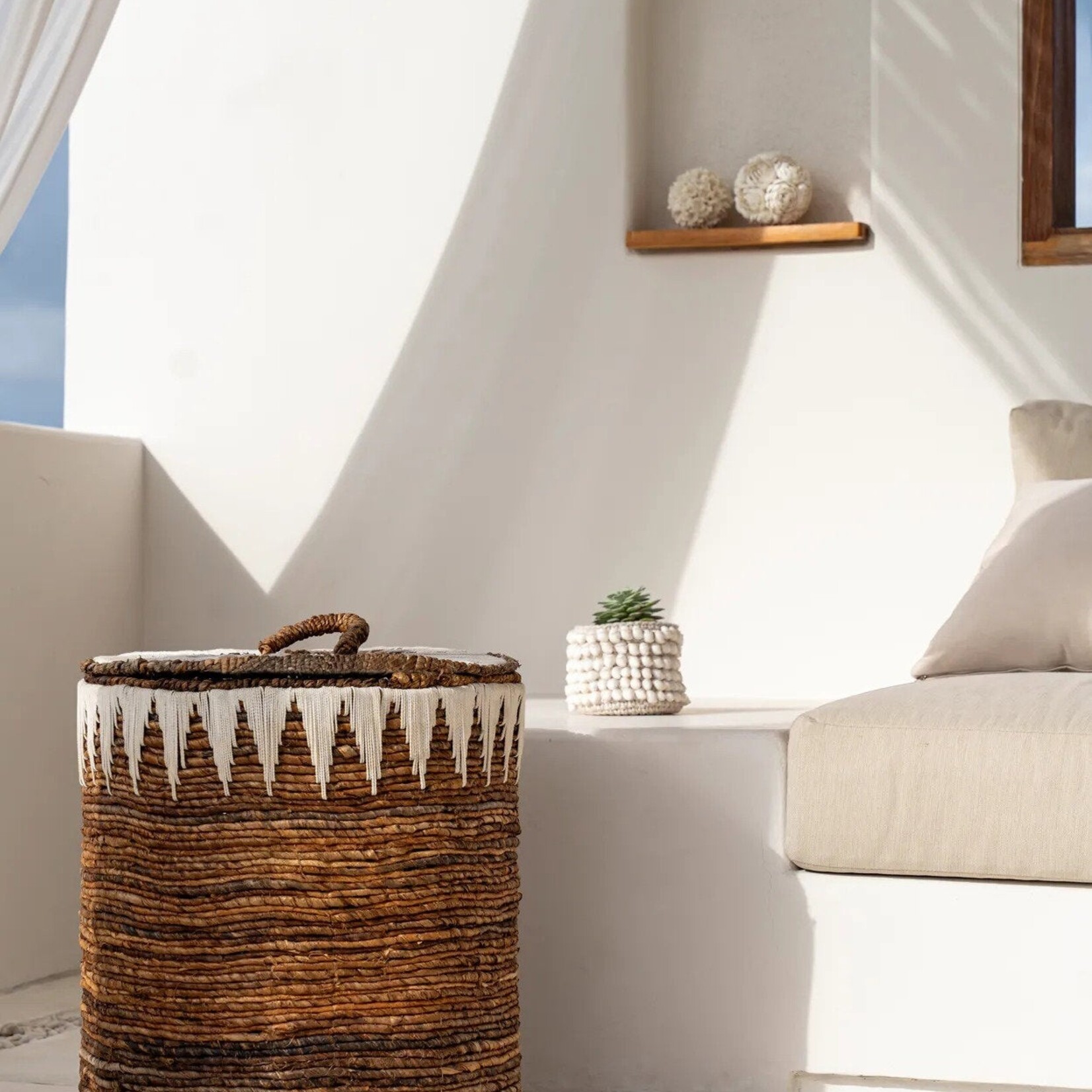 Bazar Bizar Antwerp The Banana Stitched Laundry Baskets - L