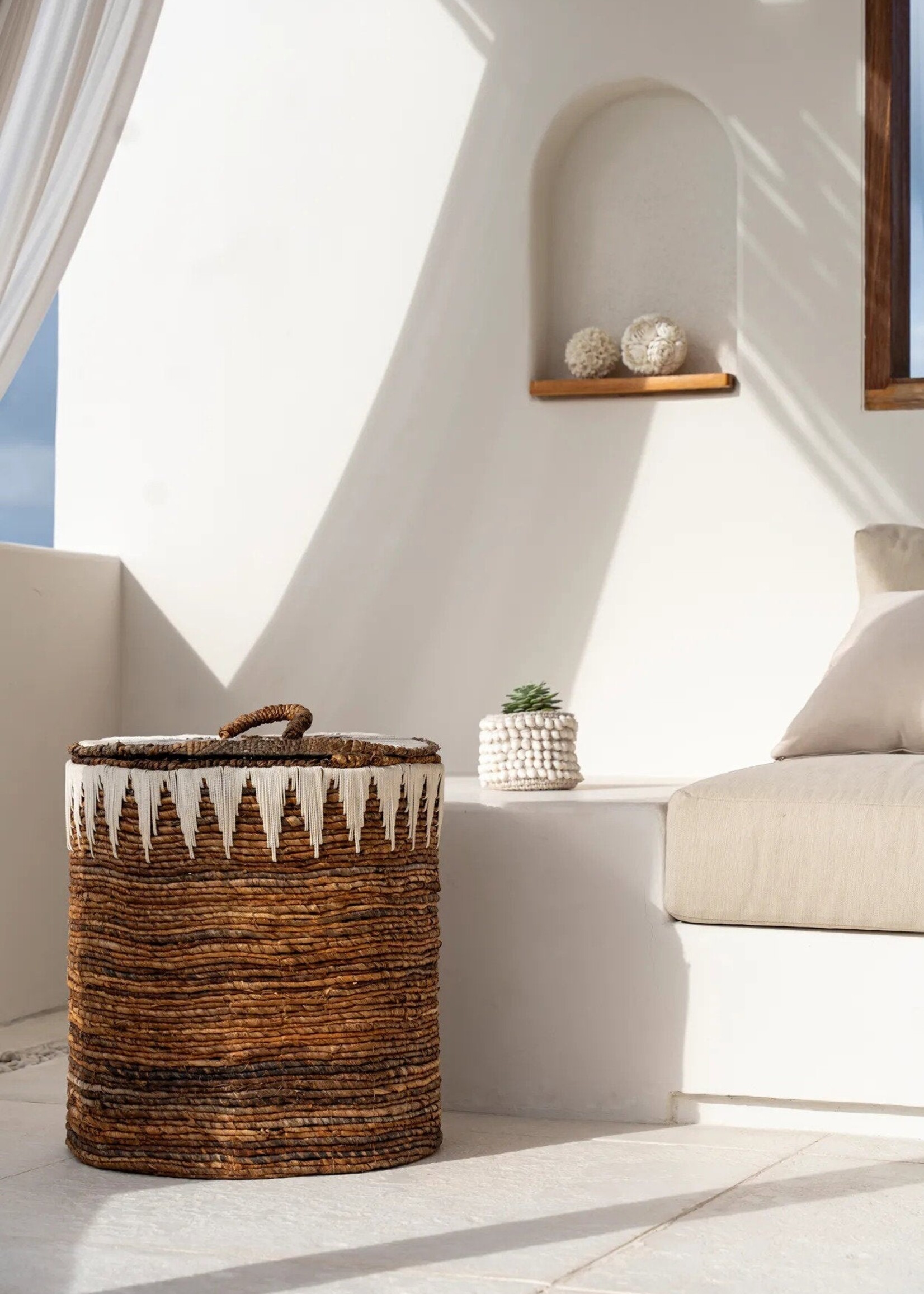 Bazar Bizar Antwerp The Banana Stitched Laundry Baskets - L