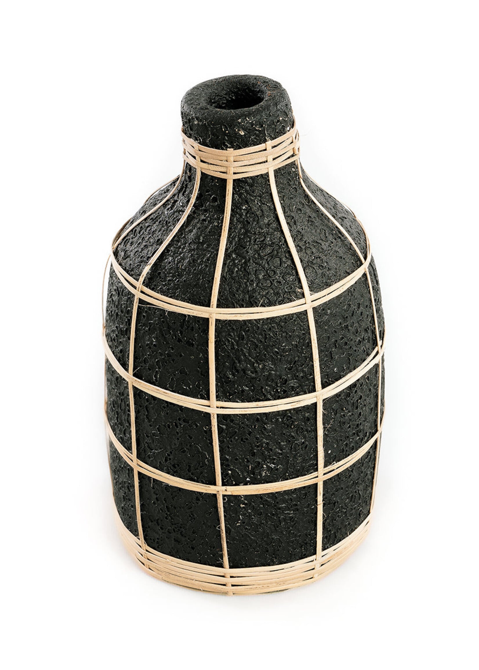 Bazar Bizar Antwerp The Whoopy Vase - Black Natural - L