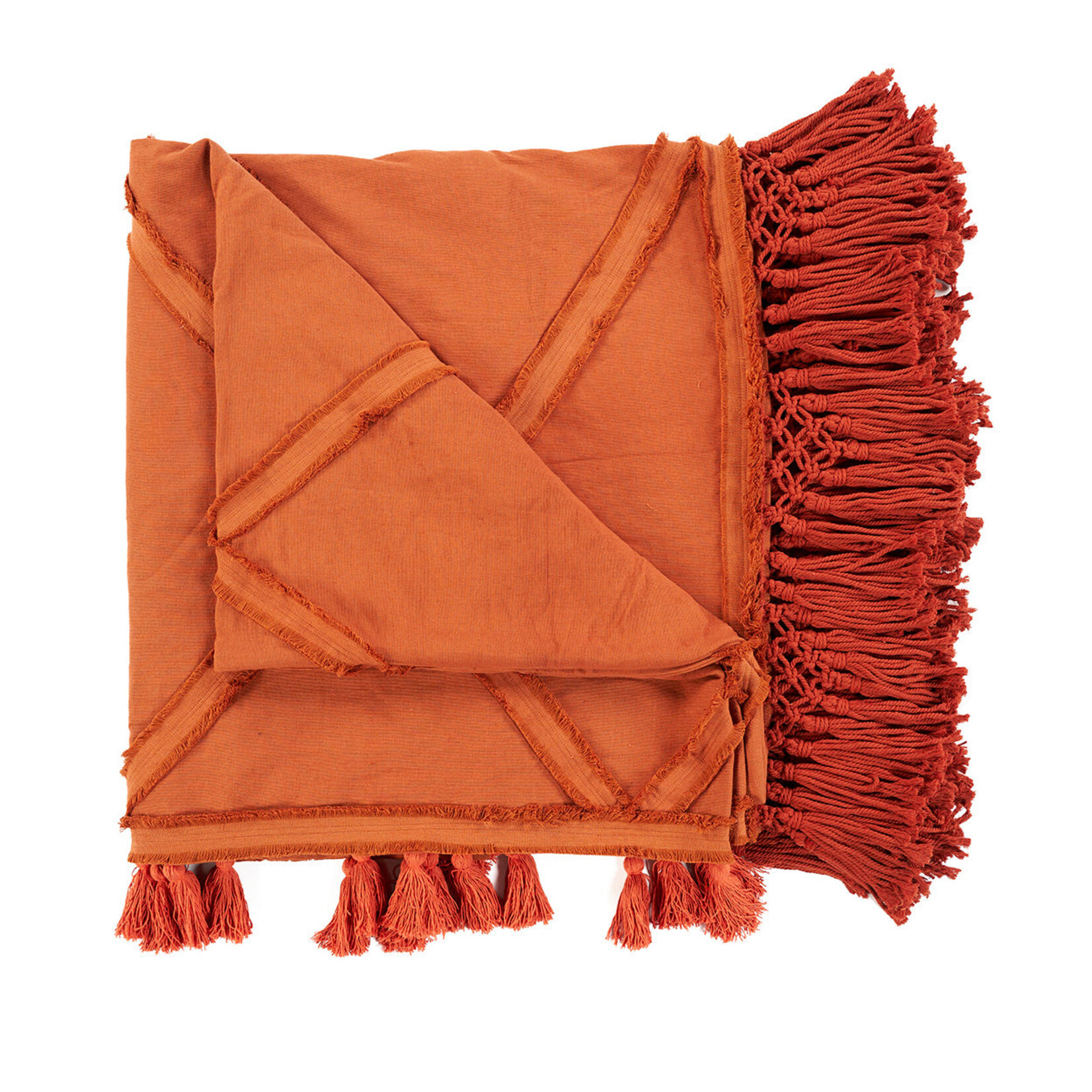 Bazar Bizar Antwerp The Berber Bed Throw - Terracotta