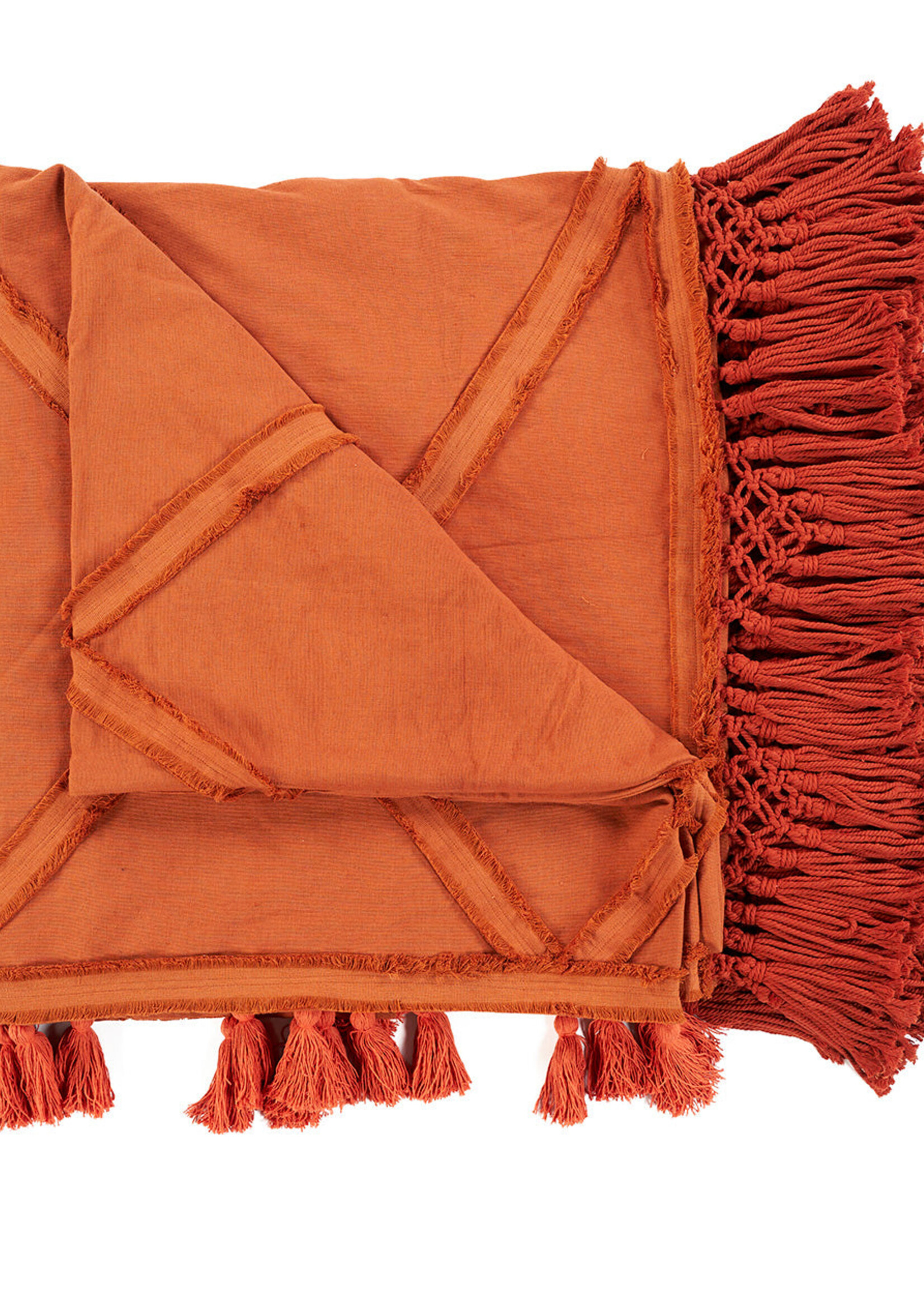 Bazar Bizar Antwerp The Berber Bed Throw - Terracotta