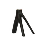 Bazar Bizar Antwerp The Triple Twig Candle Holder - Black