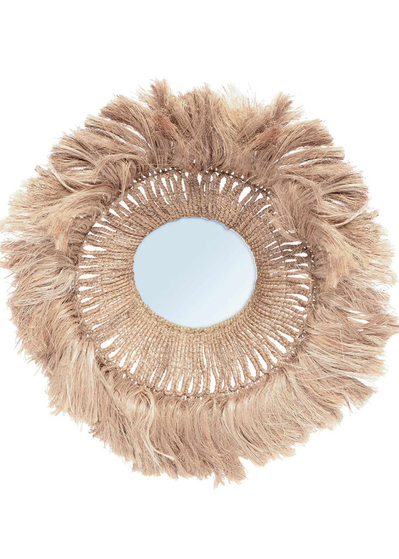 Bazar Bizar Antwerp The Abaca Solomon Mirror - Natural