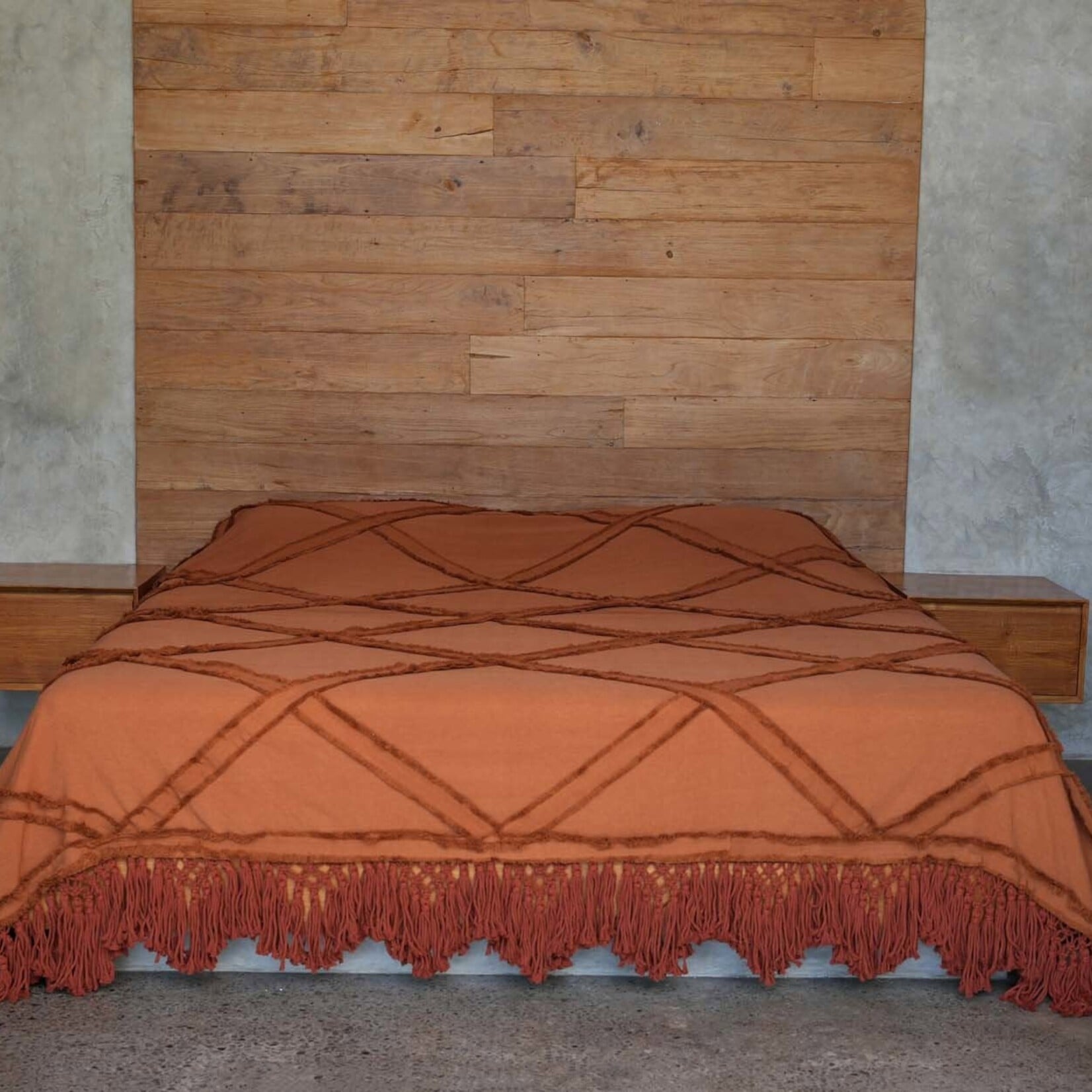 Bazar Bizar Antwerp The Berber Bed Throw - Terracotta
