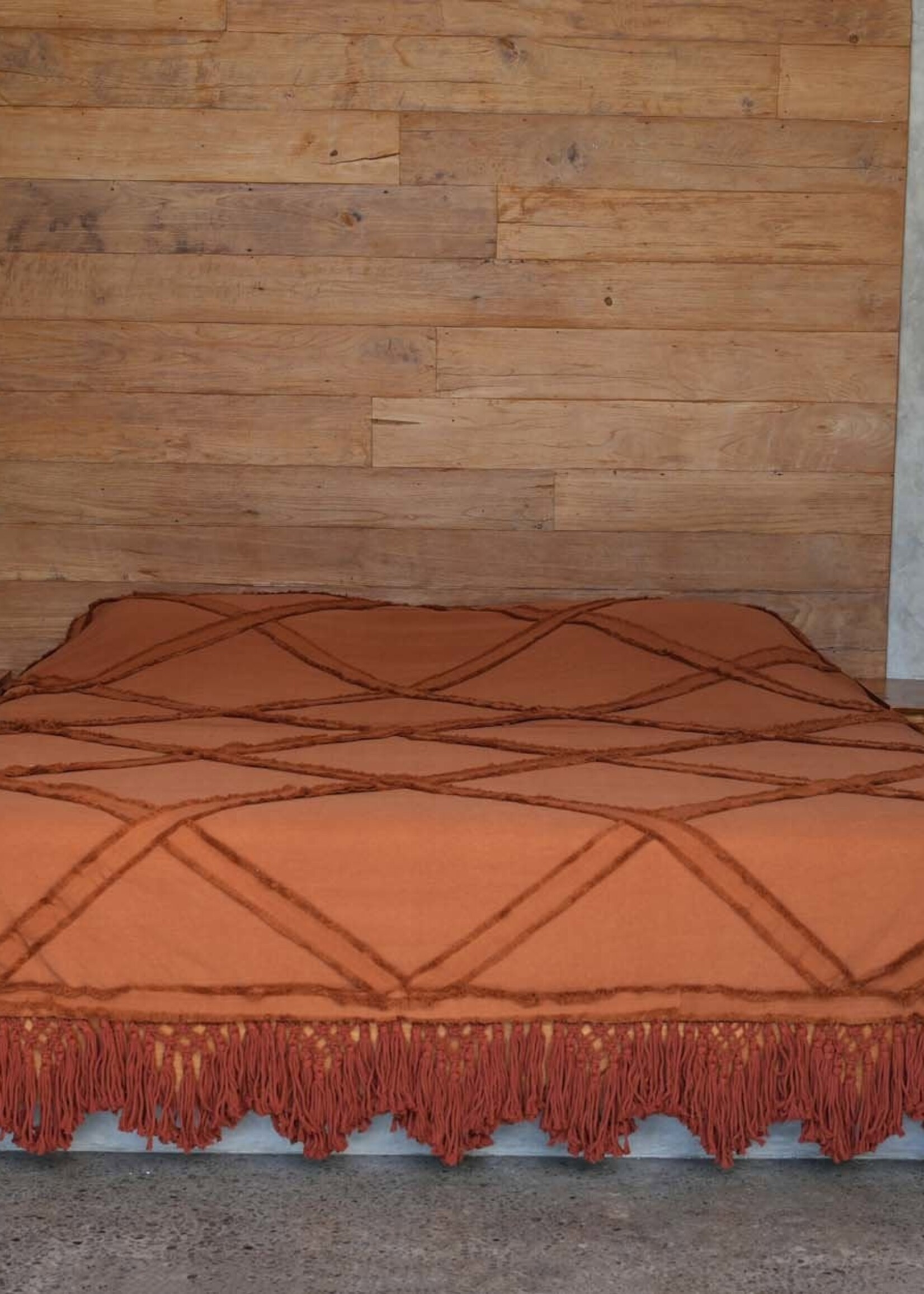 Bazar Bizar Antwerp The Berber Bed Throw - Terracotta
