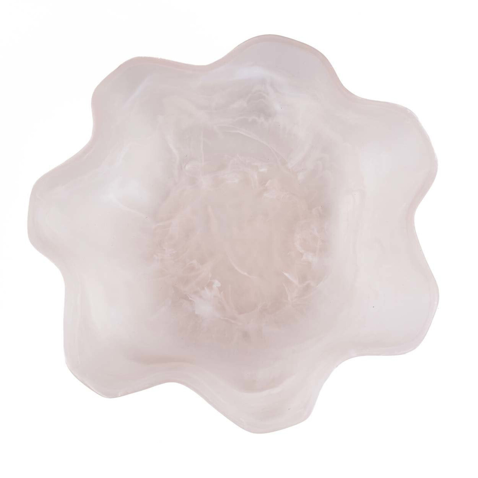 Bazar Bizar Antwerp The Resin Organic Fruit Bowl - Pink White