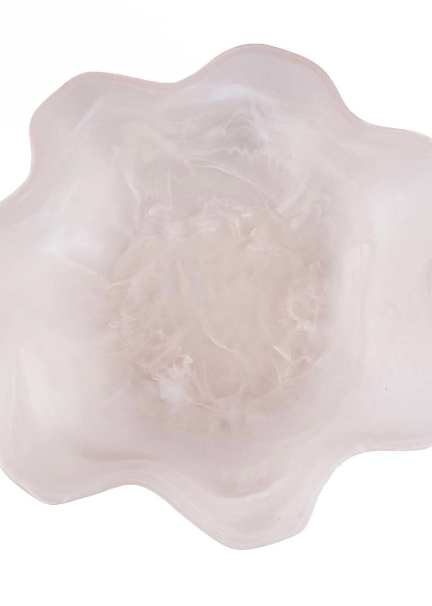 Bazar Bizar Antwerp The Resin Organic Fruit Bowl - Pink White