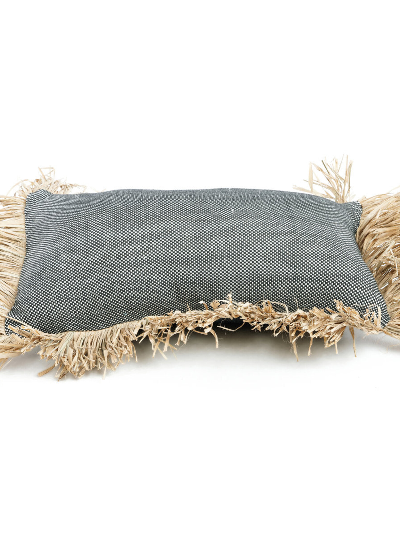 Bazar Bizar Antwerp The Cotton Bonita Cushion Cover - Natural Black - 30x50
