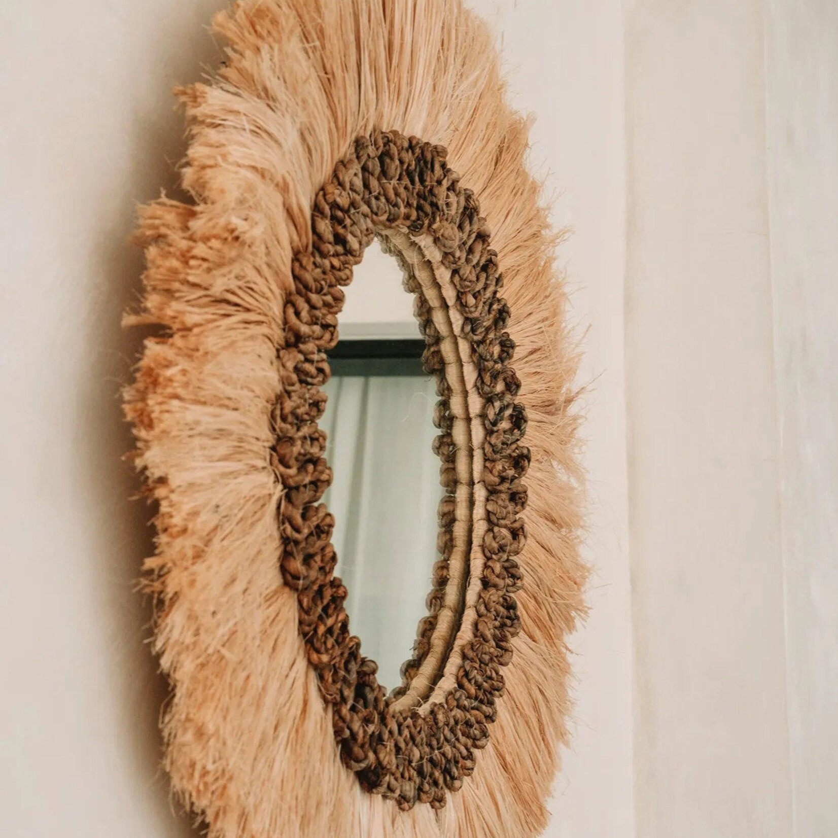 Bazar Bizar Antwerp The Mowgli Mirror - Natural - M
