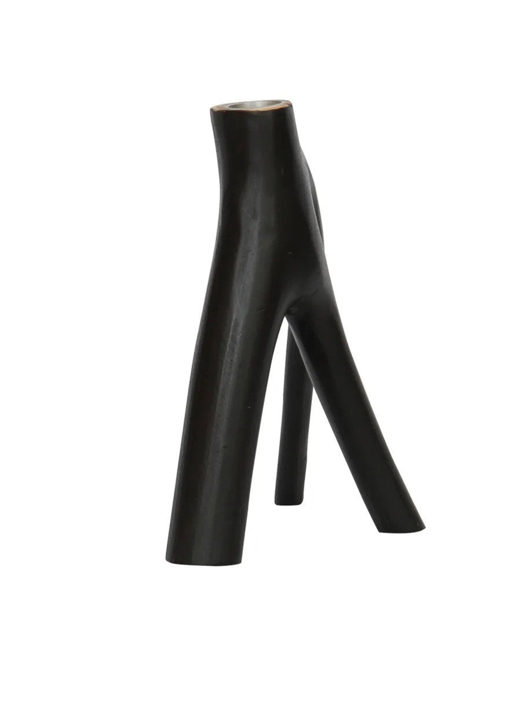 Bazar Bizar Antwerp The Triple Twig Candle Holder - Black