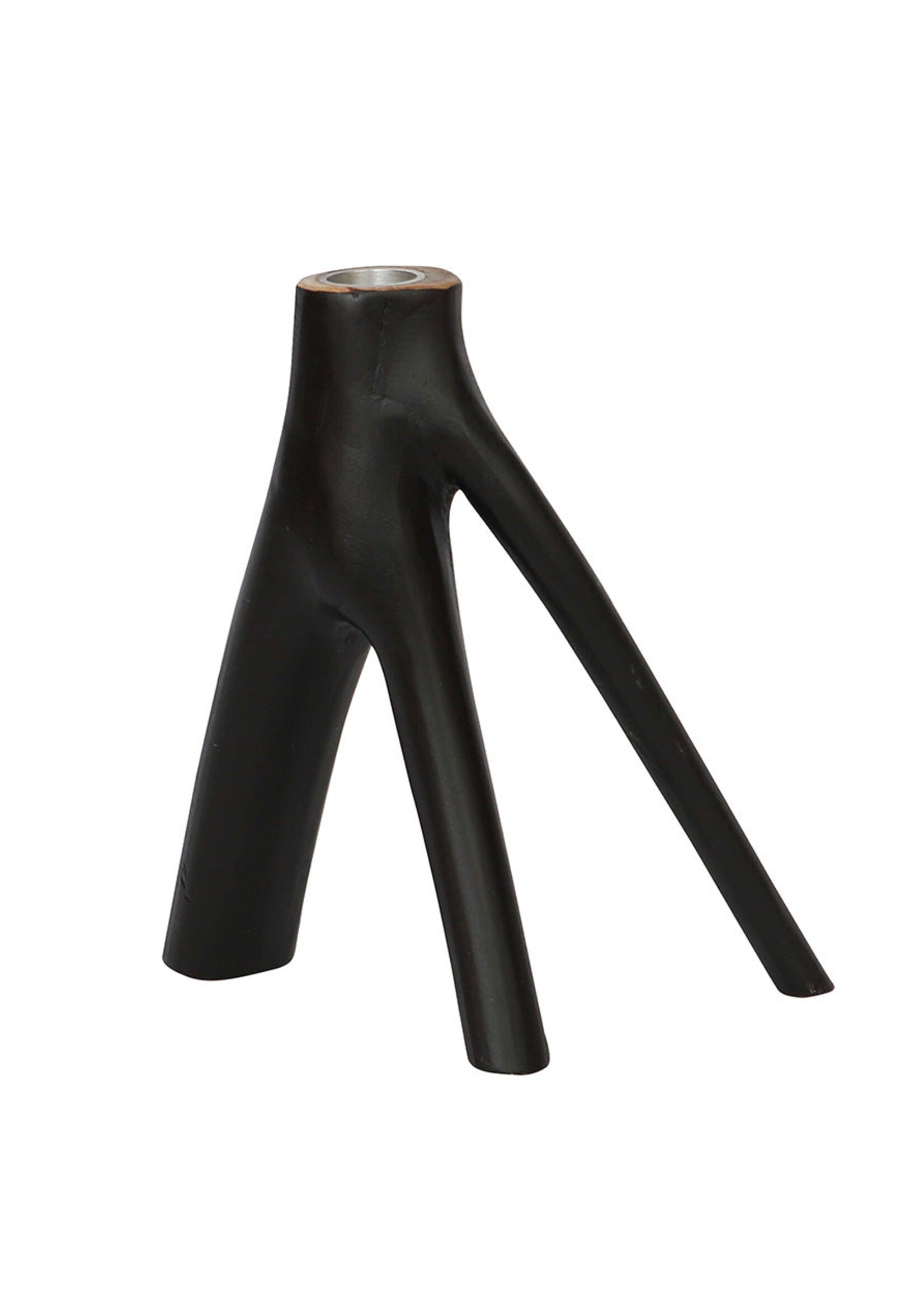 Bazar Bizar Antwerp The Triple Twig Candle Holder - Black