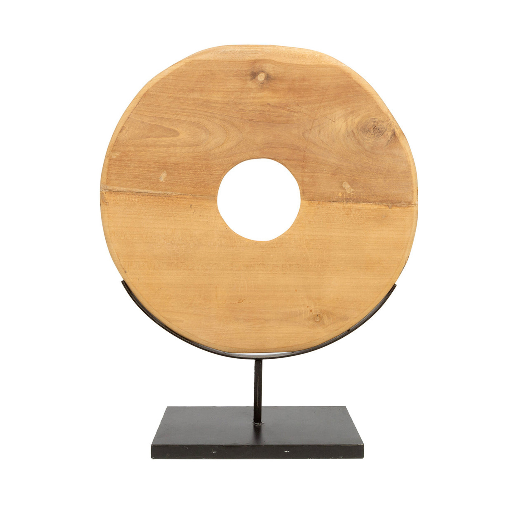 Bazar Bizar Antwerp The Teak Disc on Stand - L