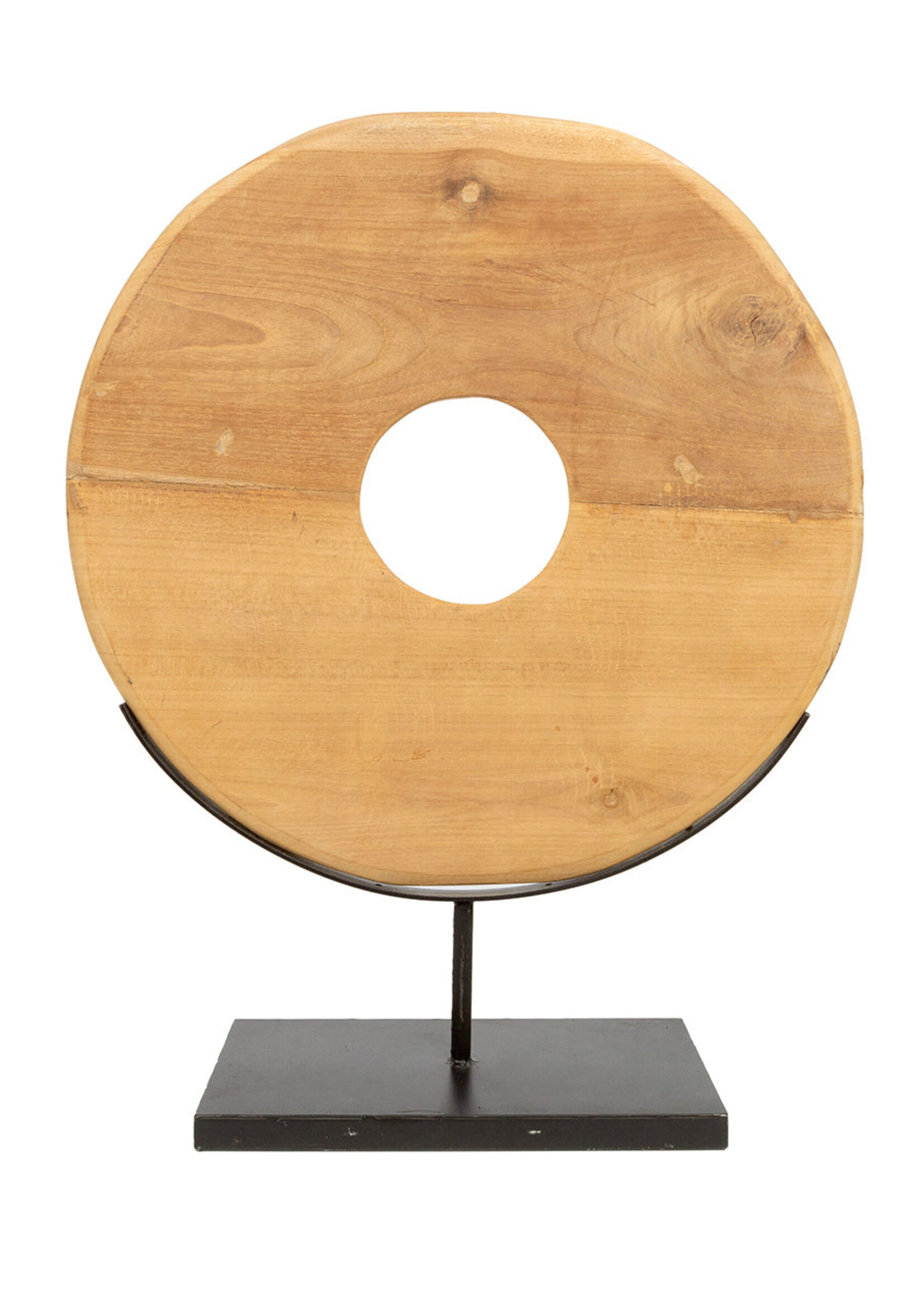 Bazar Bizar Antwerp The Teak Disc on Stand - L
