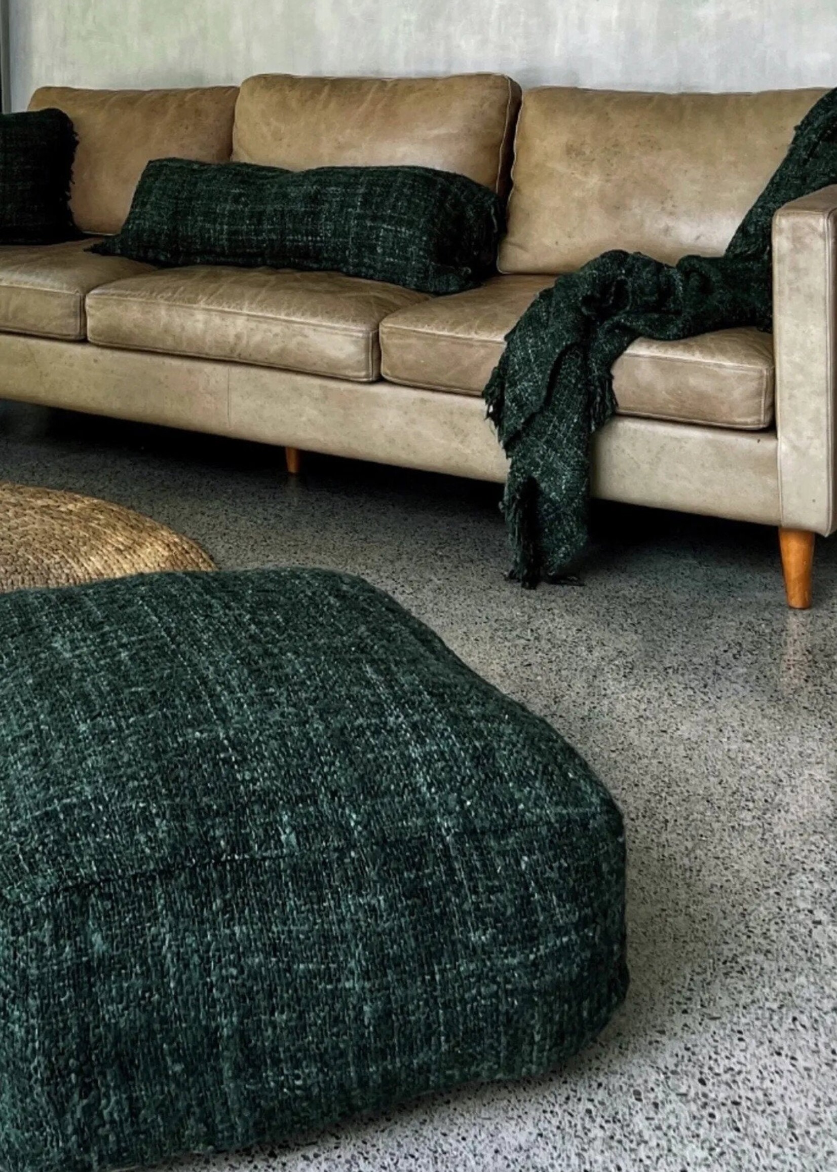 Bazar Bizar Antwerp The Oh My Gee Pouffe - Forest Green