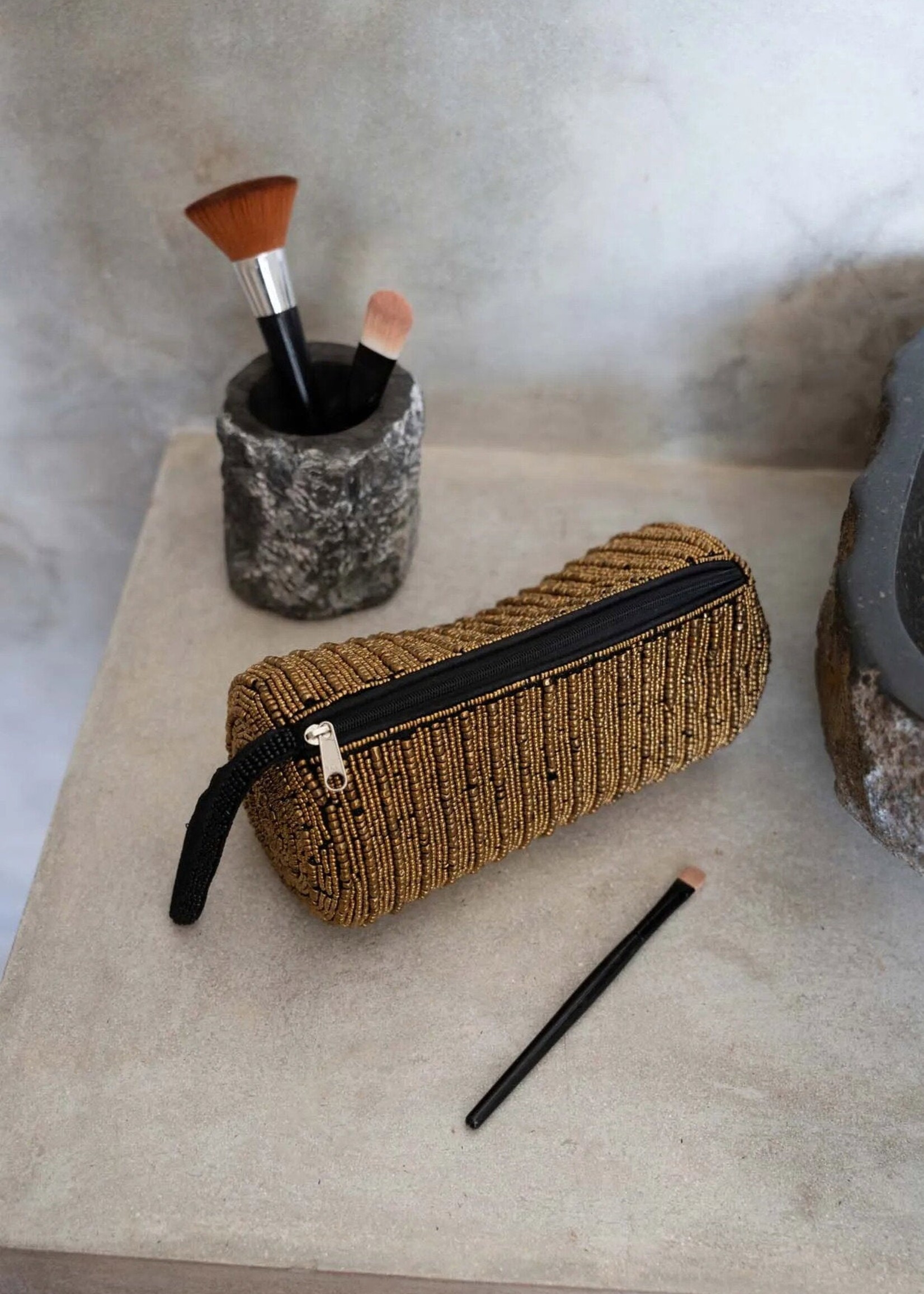 Bazar Bizar Antwerp The Pencil Case - Gold