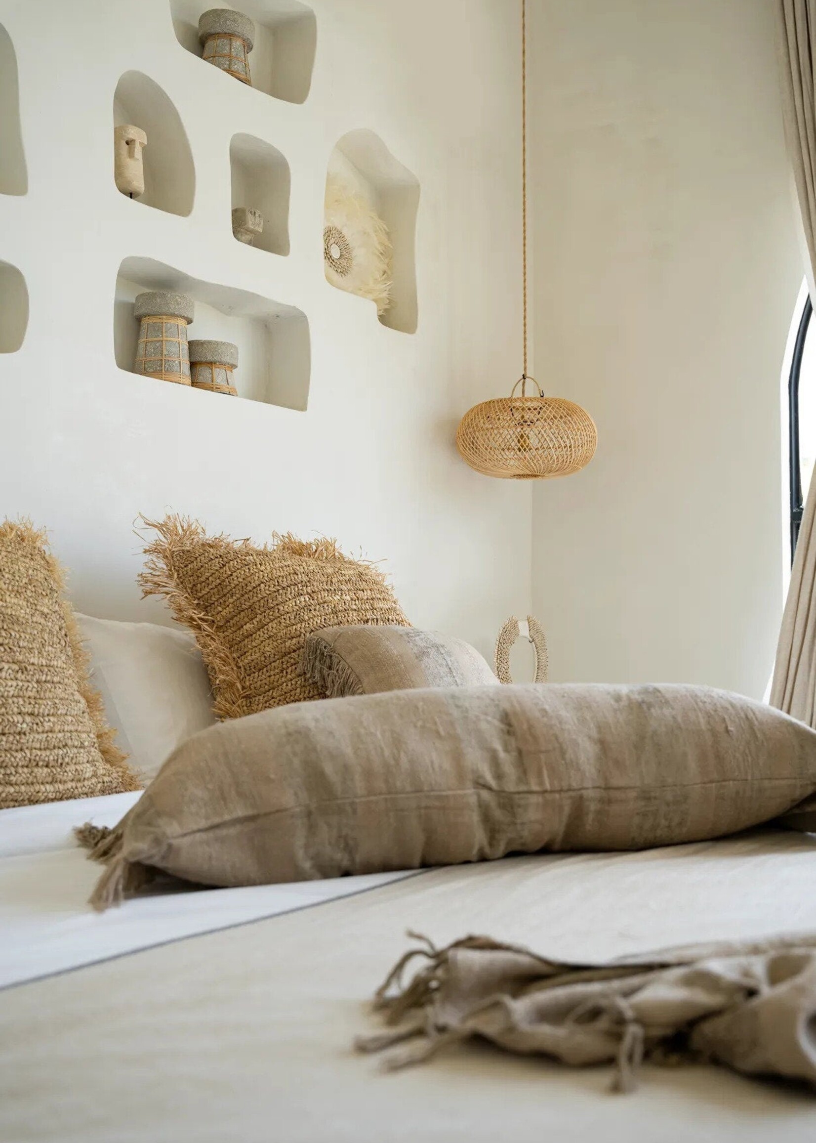 Bazar Bizar Antwerp The Oh My Gee Cushion Cover - Concrete Velvet - 35x100