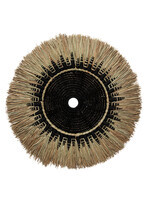 Bazar Bizar Antwerp The Raffia Macramé Wall Deco - Black Natural