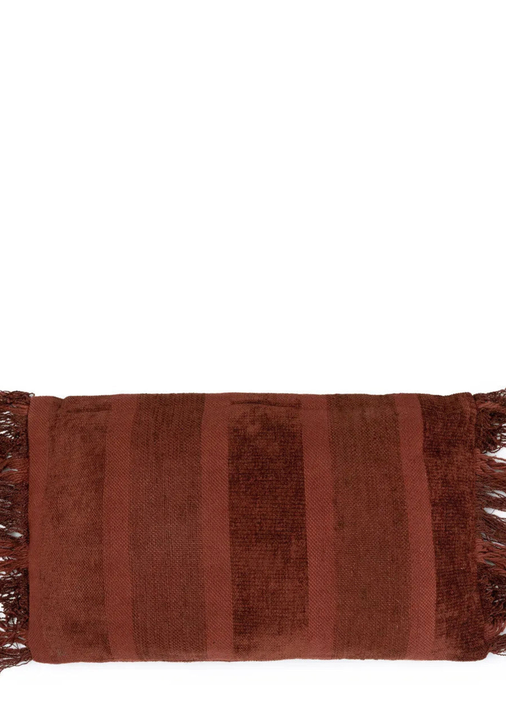 Bazar Bizar Antwerp The Oh My Gee Cushion Cover - Burgundy Velvet - 30x50